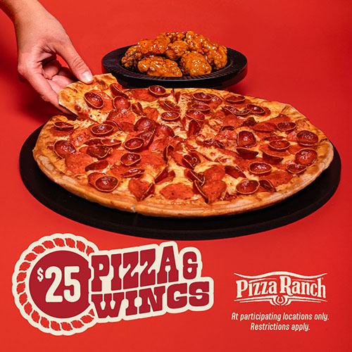 Large Pizza & 8pc Boneless Wings for $25